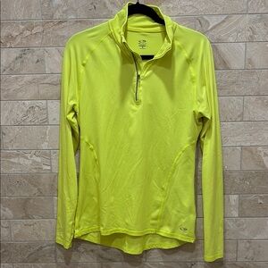 Champion Yellow Half-Zip Athletic Pullover
